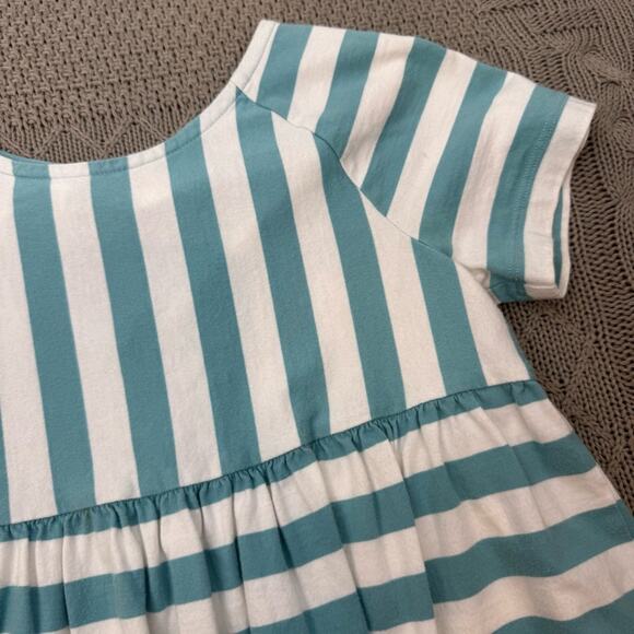 Hanna Andersson Striped Blue and White Kids Top ~ 140/10 - Picture 3 of 9